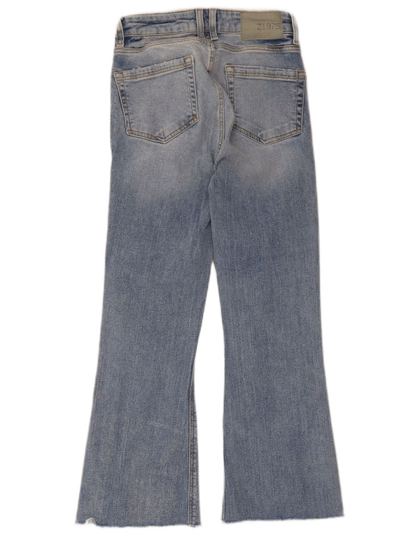 Zara Vaqueros Acampanados Mujer EU 34 2XS W24 L24 Azul