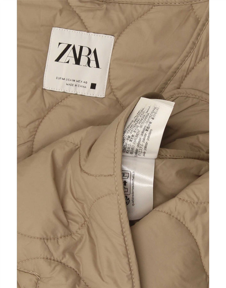 Zara Gilet matelassé pour homme UK 38 Polyester beige moyen