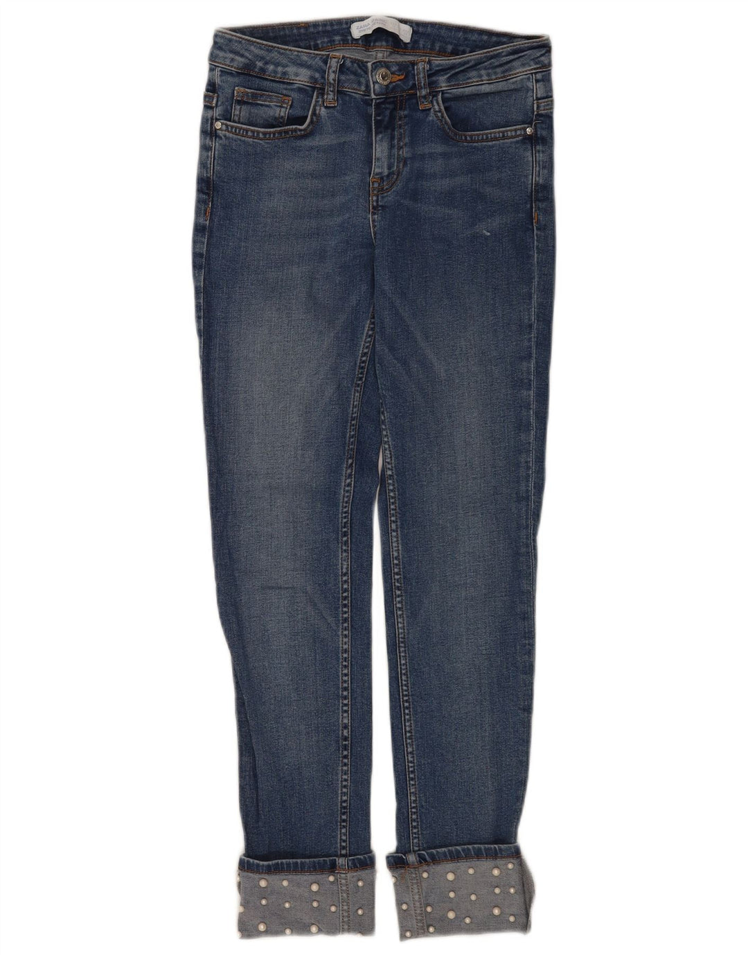 Zara Womens Slim Jeans EU 34 2XS W24 L26 Blue