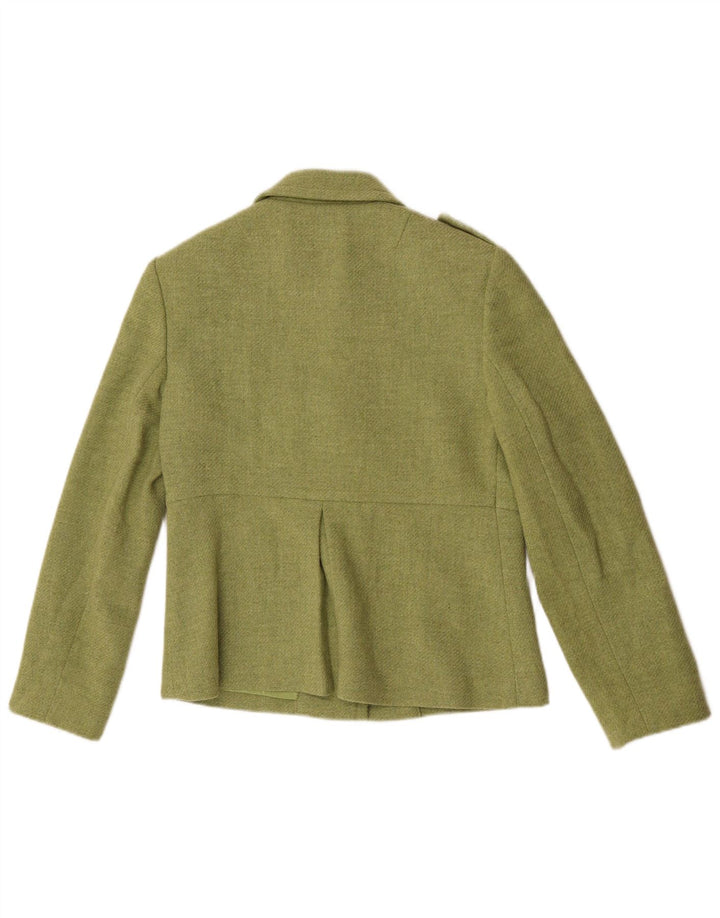 Banana Republic Dame 4 Button Military Blazer Jacket UK 12 Medium Green
