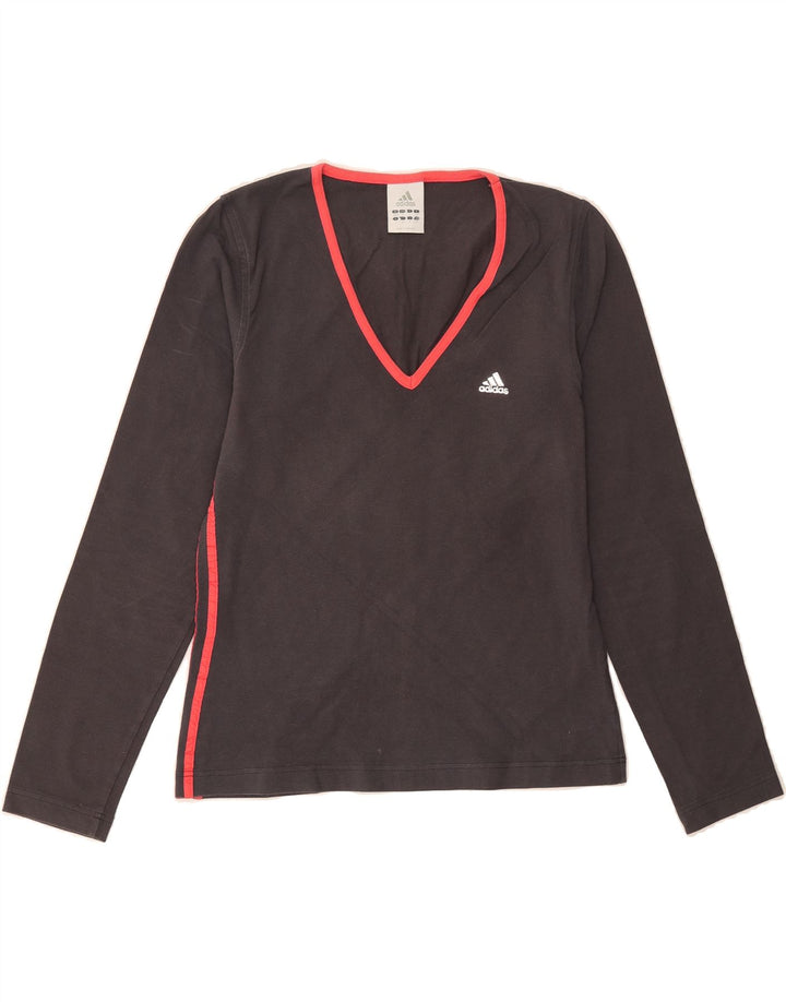 ADIDAS Mens Top Long Sleeve UK 36/38 Small Grey Cotton Vintage Adidas and Second-Hand Adidas from Messina Hembry 