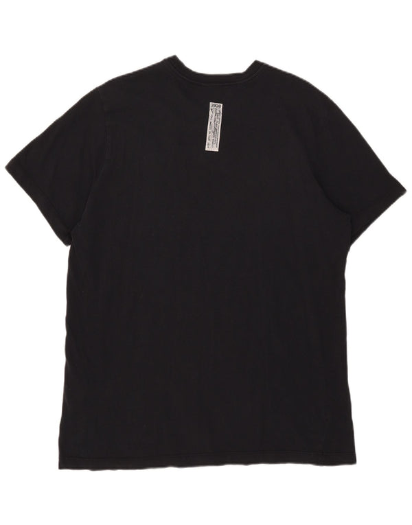 Nike Mens Swoosh Standard Fit Graphic T-Shirt Top Large Navy Blue Cotton
