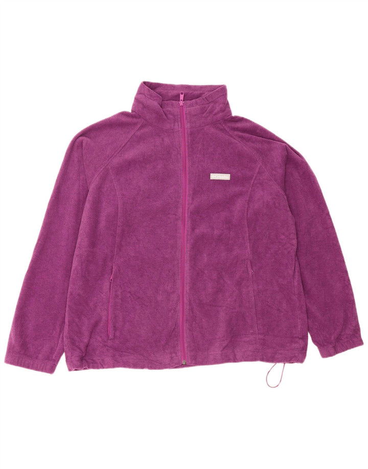 COLUMBIA Damen Fleecejacke UK 20 2XL Lila Polyester
