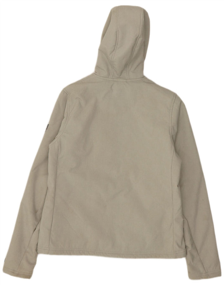 Superdry ženska Sherpa jakna s kapuljačom UK 12 srednje sivi poliester