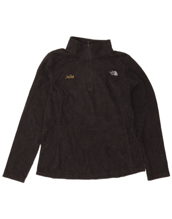 The North Face Womens Graphic Fleece Jumper UK 14 Medium Black Sports