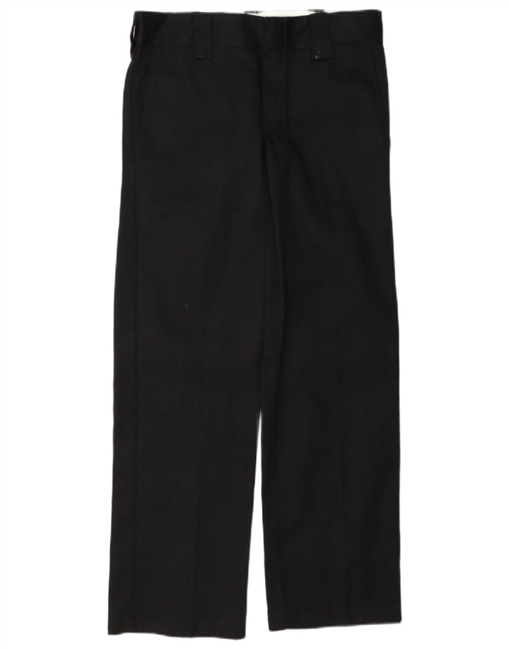 Dickies Womens Slim Straight Chino Trousers W28 L30 Black Polyester