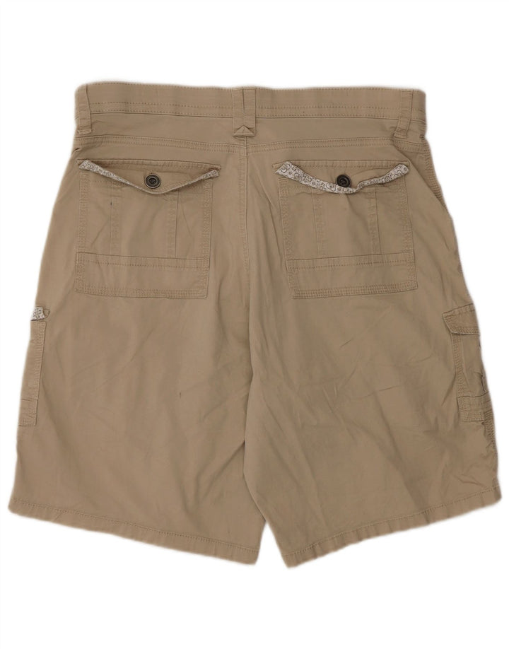 LEE Womens Cargo Shorts US 14 XL W34  Beige Cotton
