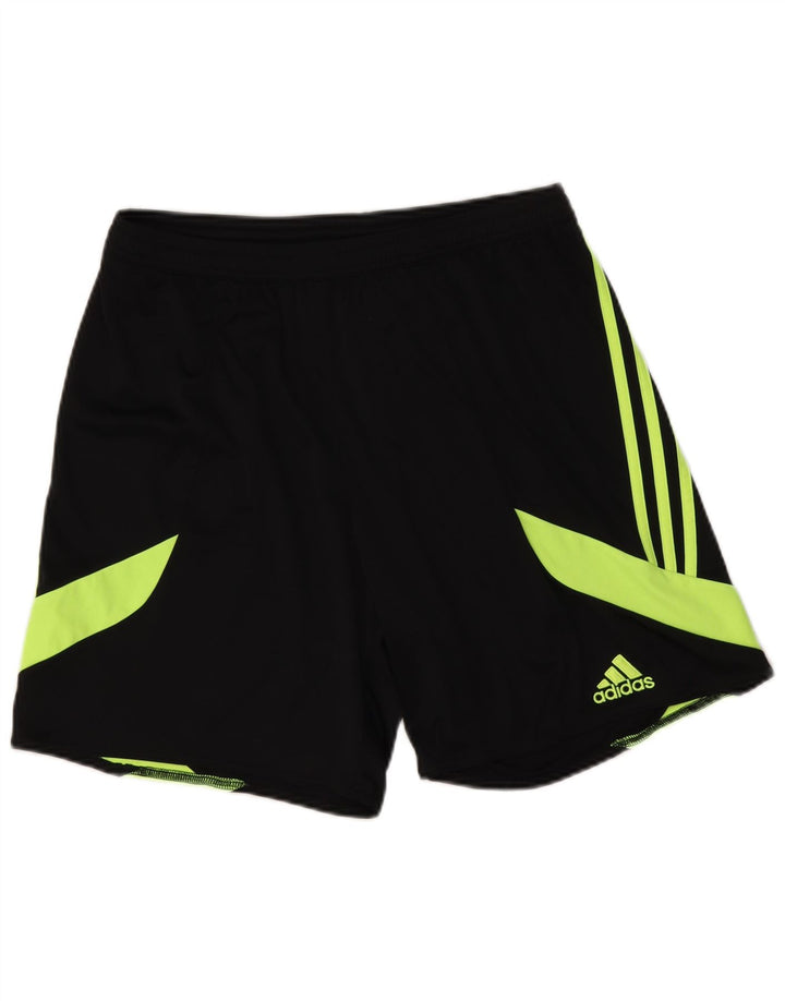 Adidas Mens Climalite Sport Shorts Large Black Colourblock Polyester