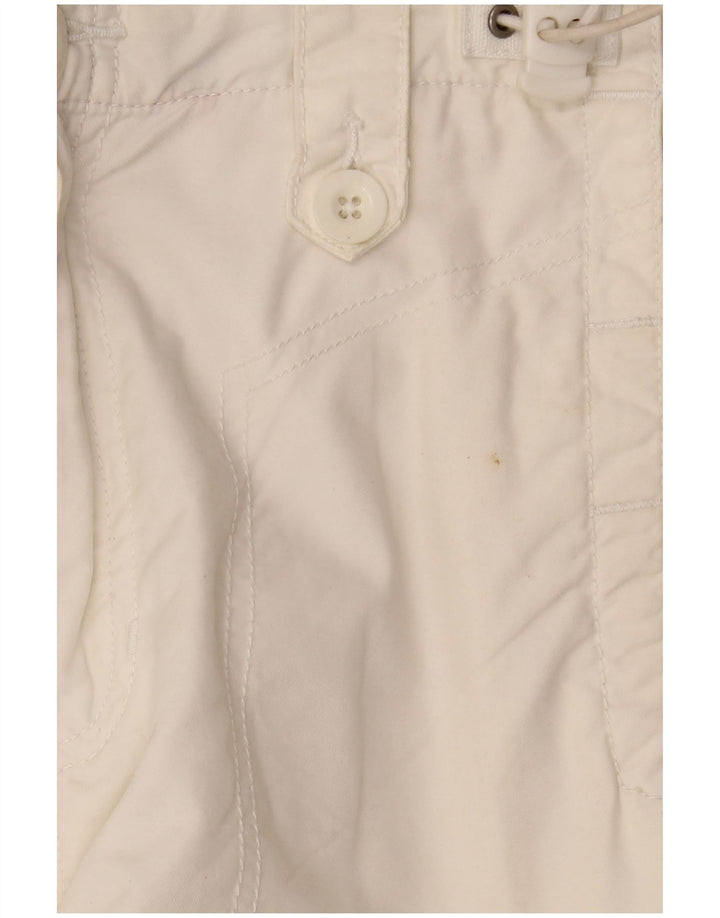 TOMMY HILFIGER Bermuda grafici da uomo medi W32 cotone bianco