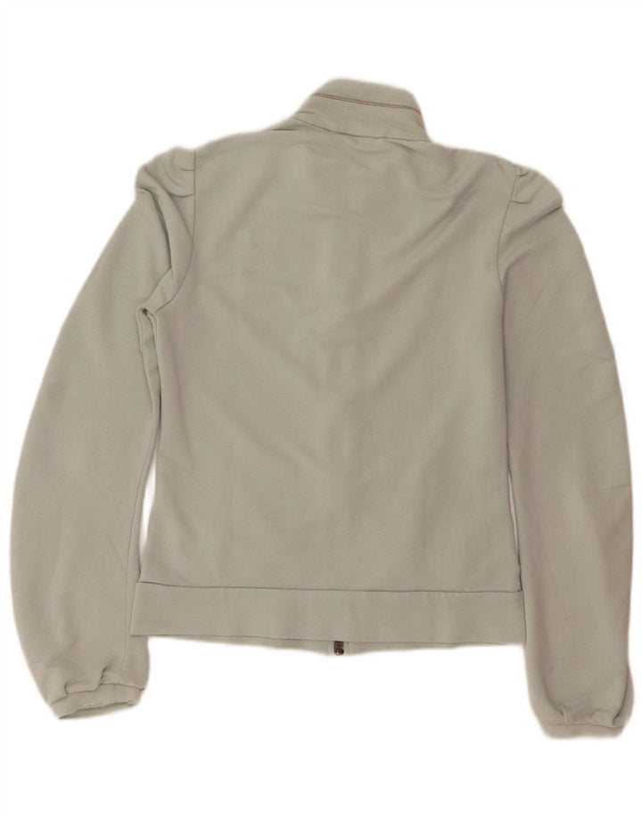 Puma Womens Tracksuit Top Jacket UK 10 Small Grey Cotton