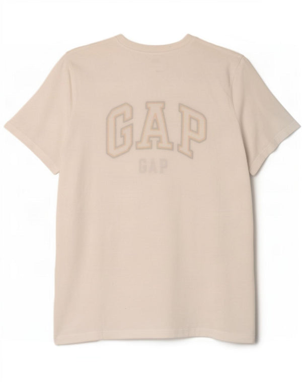 Gap Mens Classic Graphic T-Shirt Top Large White Cotton
