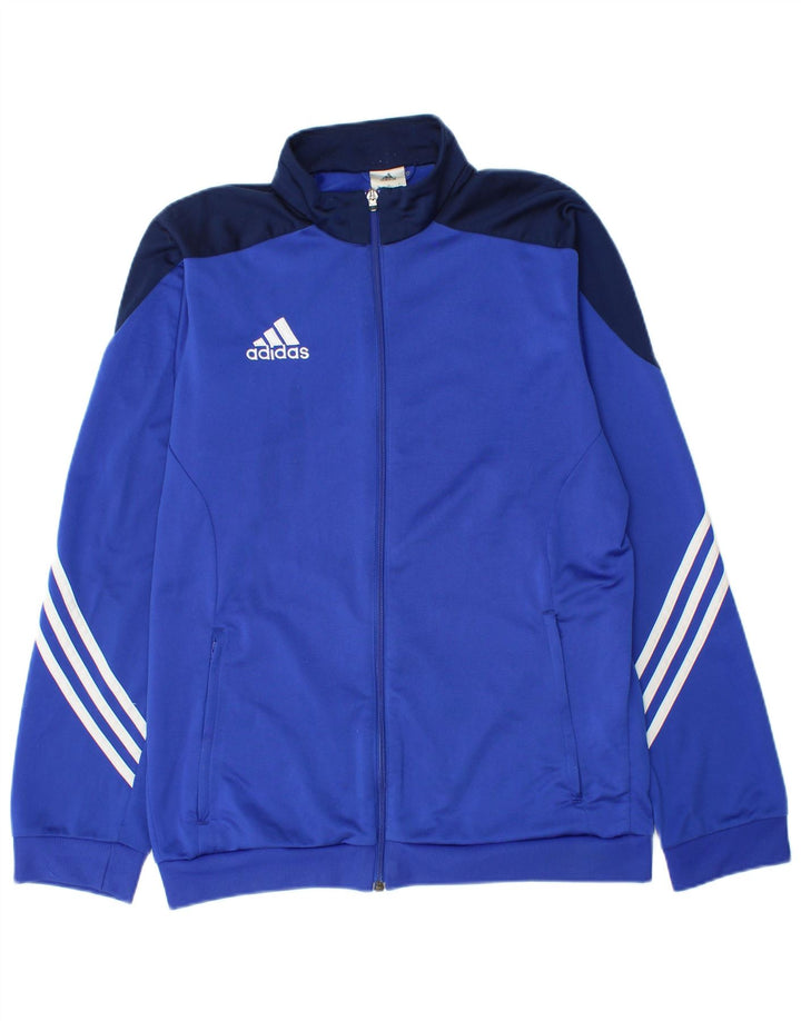 Adidas Veste de survêtement pour homme en polyester color block bleu moyen