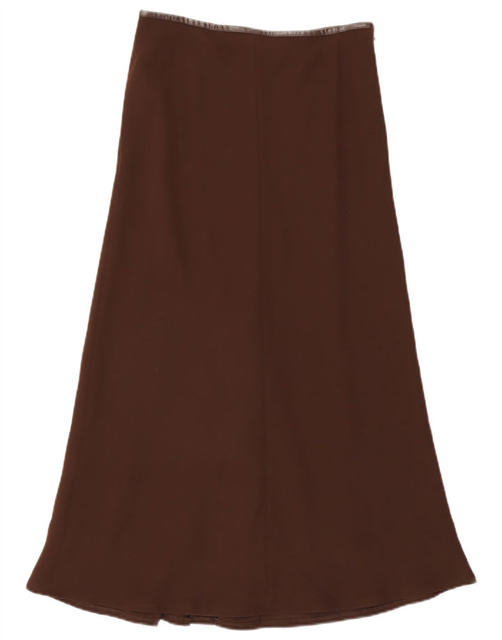 Luisa Spagnoli Jupe Longue Femme IT 44 Moyen W30 Marron Polyester