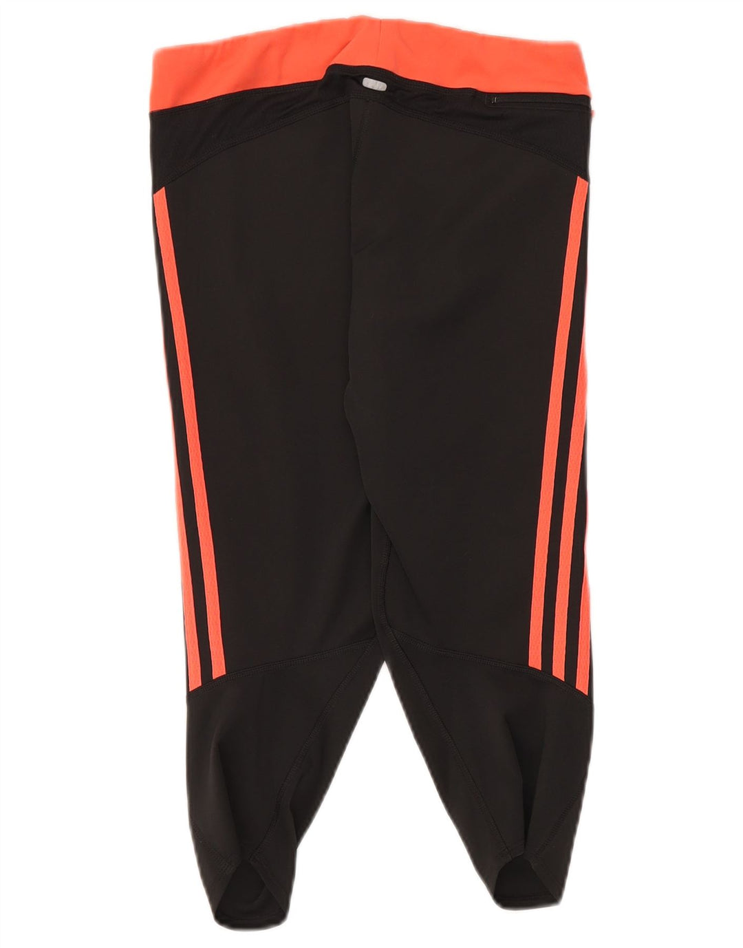 Adidas Womens Climalite Capri Leggings UK 14 Medium Black Colourblock