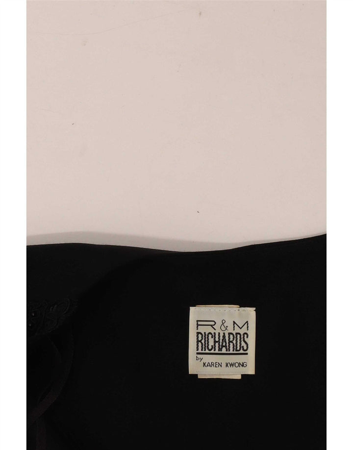R&M Richards Veste Boléro Femme UK 14 Medium Noir Rayonne