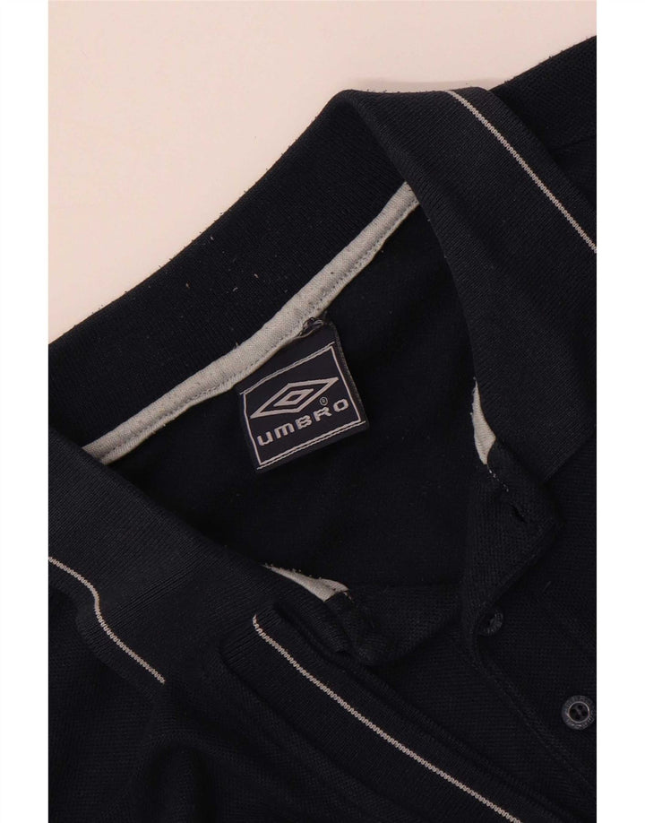 Męska koszulka polo Umbro XL granatowa, poliestrowa
