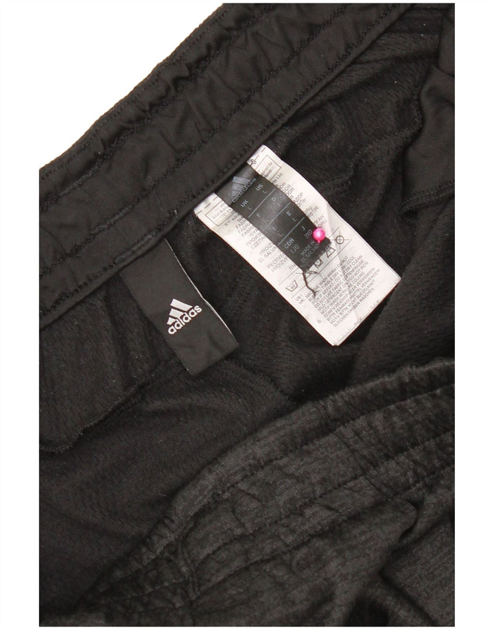 Adidas Mens Tracksuit Trousers Large  Black Flecked Polyester