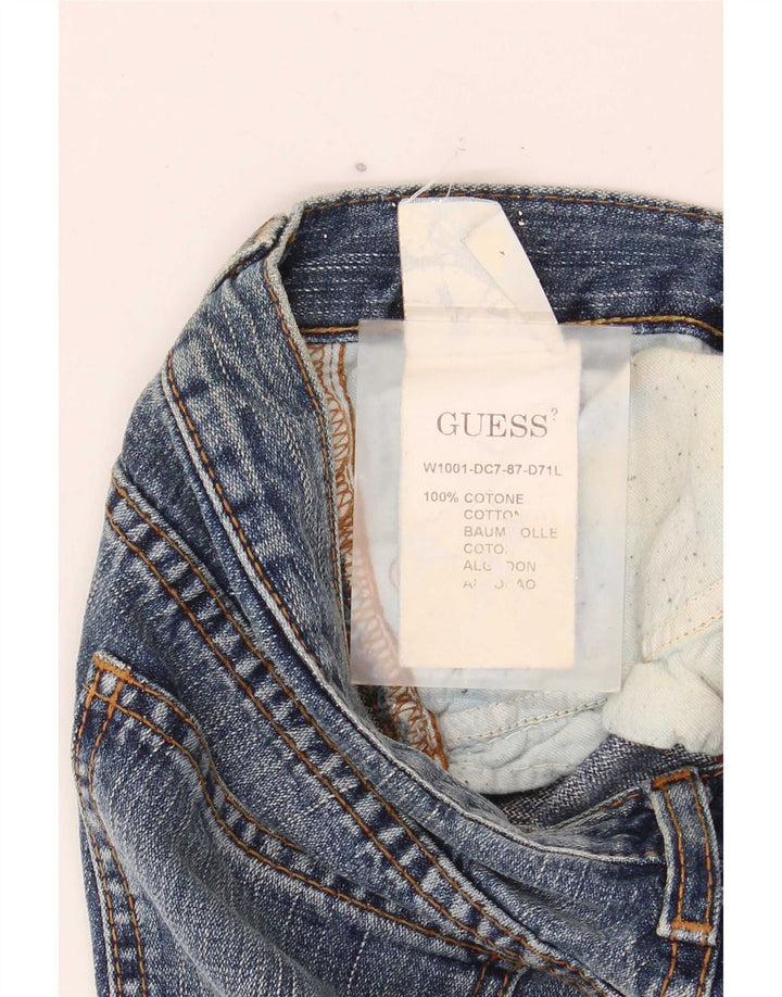 Guess Womens Flared Jeans W26 L32 Blue Cotton