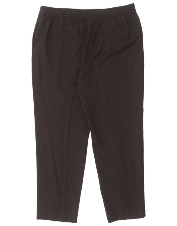 Marks & Spencer Pantaloni de costum pentru femei cu talie înaltă UK 20 2XL W36 L30 Negru