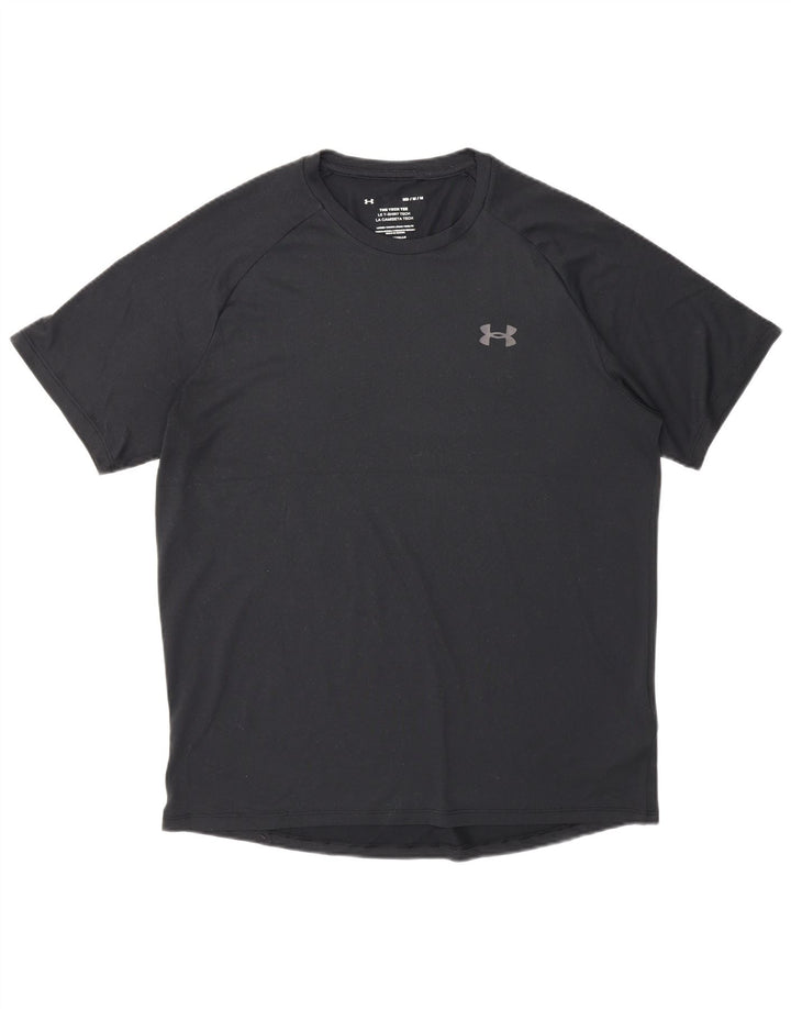 Tricou Under Armour pentru bărbați Heat Gear Top Mediu Poliester Negru