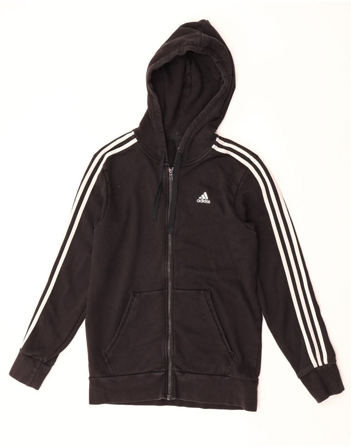 Adidas Mens Zip Hoodie Sweater Small Black