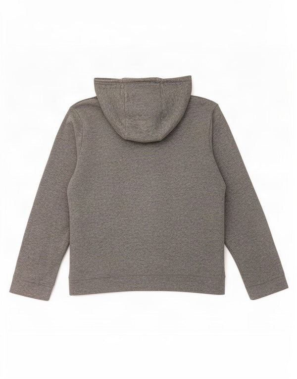Nike Jungen-Kapuzenpullover mit Reißverschluss, 12–13 Jahre, groß, grau gefleckte Baumwolle