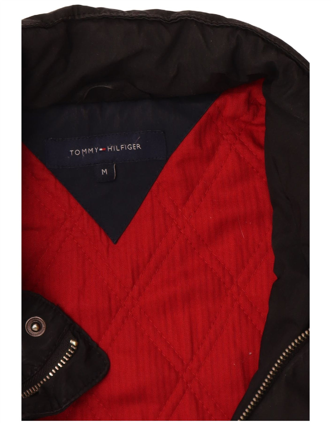 Tommy Hilfiger Mens Military Jacket UK 38 Medium Black Polyester