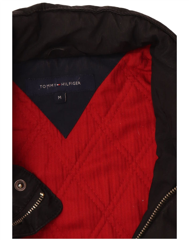 Tommy Hilfiger Mens Military Jacket UK 38 Medium Black Polyester
