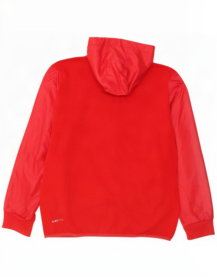 Nike Herre Dri Fit Træningsdragt med hætte Topjakke Medium Rød Polyester