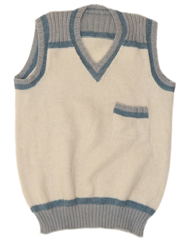 Canottiera vintage da uomo canotta piccola color bianco