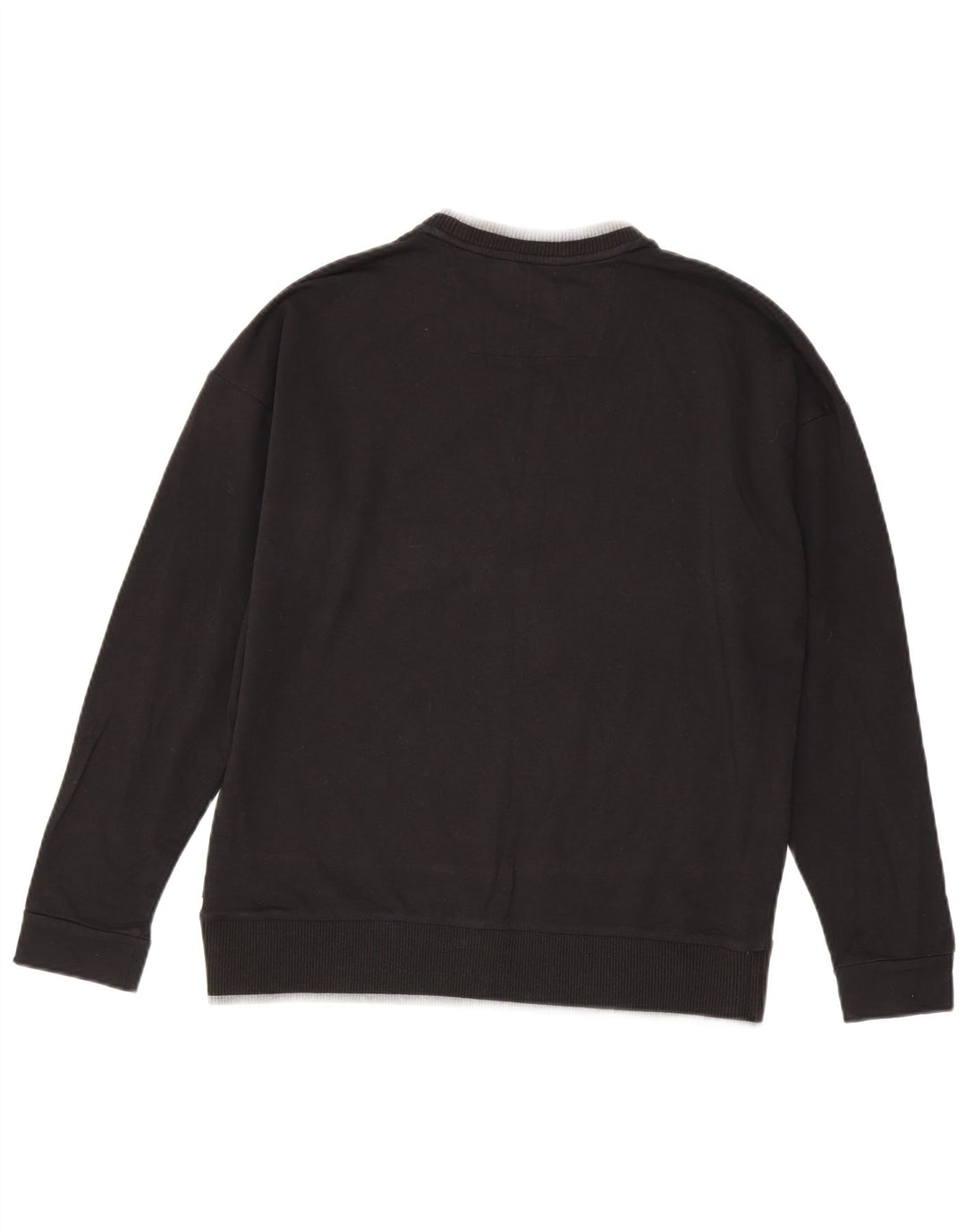 Calvin Klein Mens Crew Neck Jumper Sweater Small Black Cotton