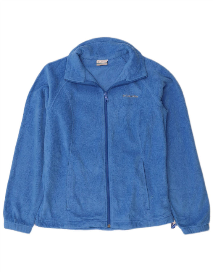 COLUMBIA Fleecejakke til kvinder UK 14 Medium Blue Polyester