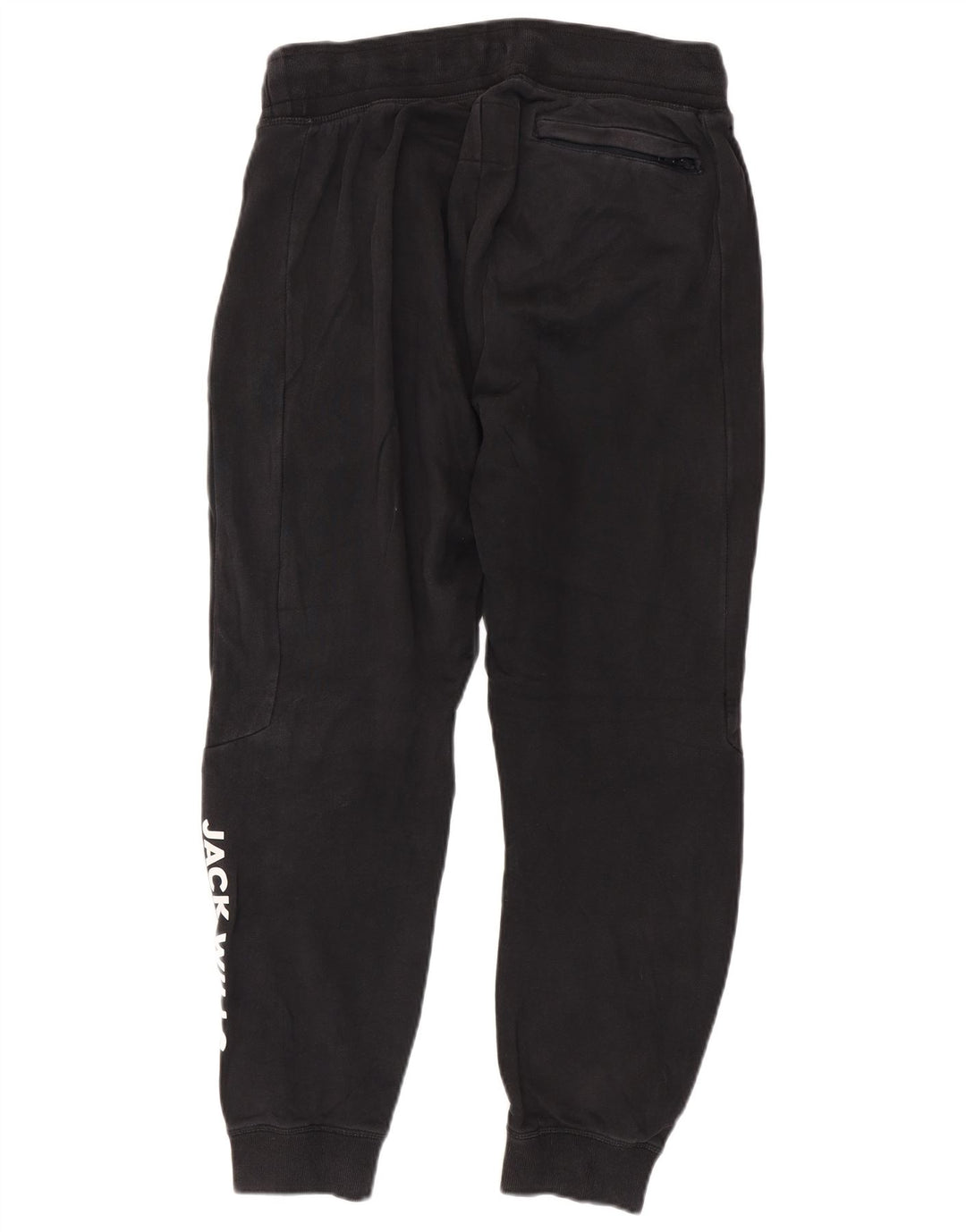 Jack Wills Mens Graphic Tracksuit Trousers Joggers Medium Black Cotton