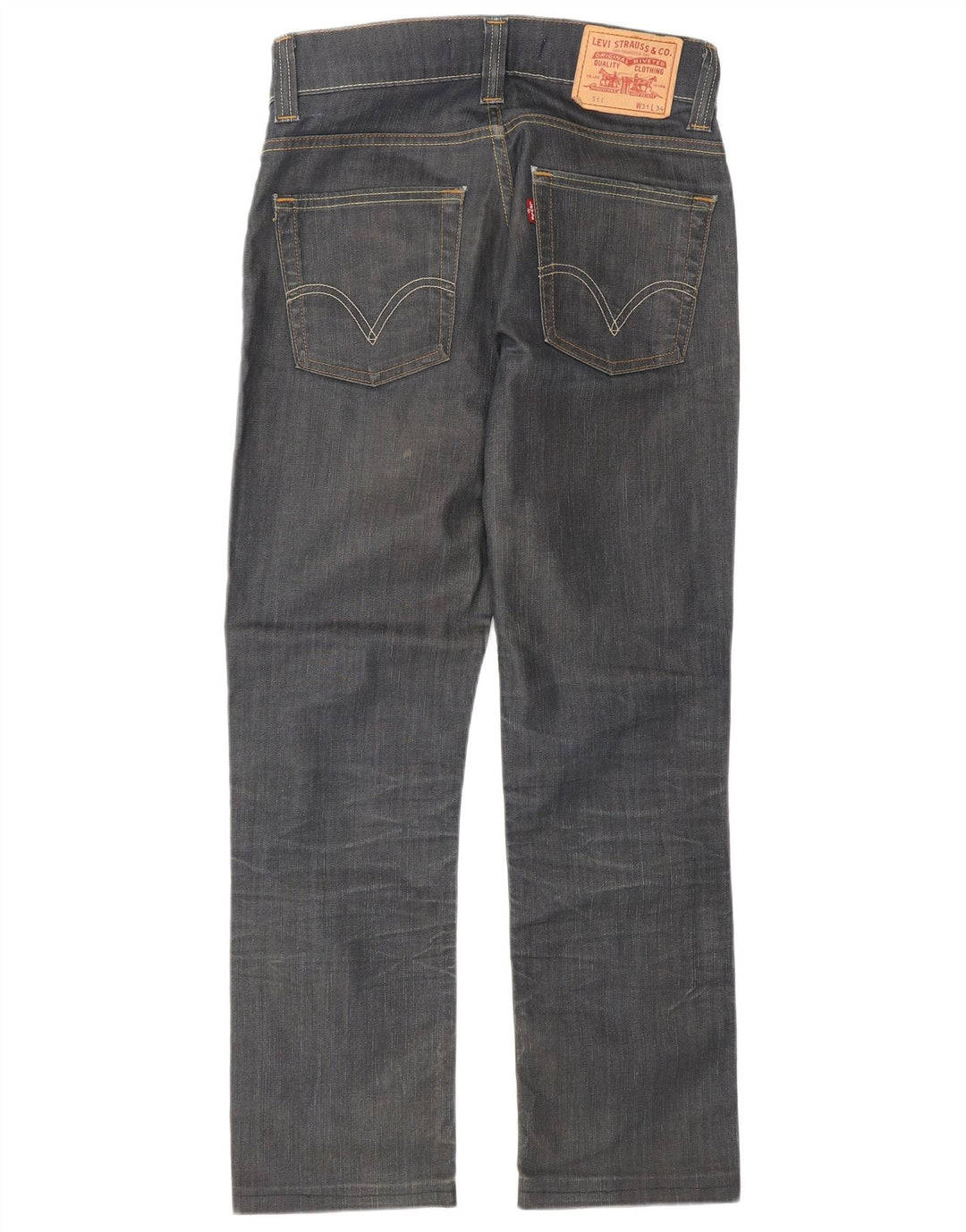 LEVI'S Mens 511 Slim Jeans W31 L28 Navy Blue Cotton