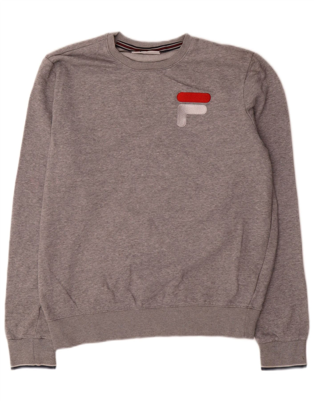 Fila Mens Graphic Sweatshirt Jumper Medium Grey Cotton