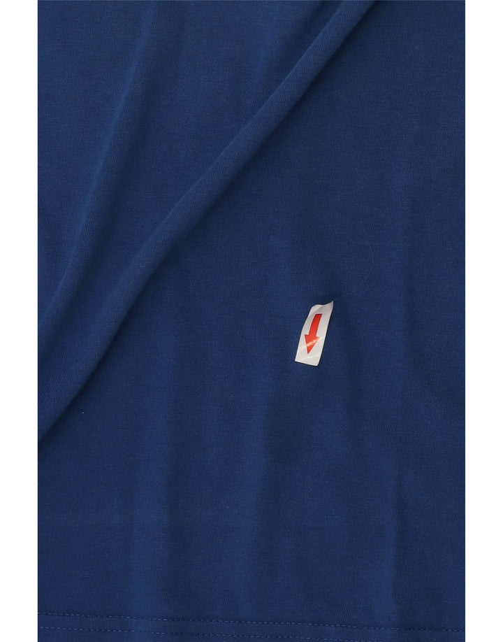 Lotto Mens T-Shirt Top 2XL Blue Cotton