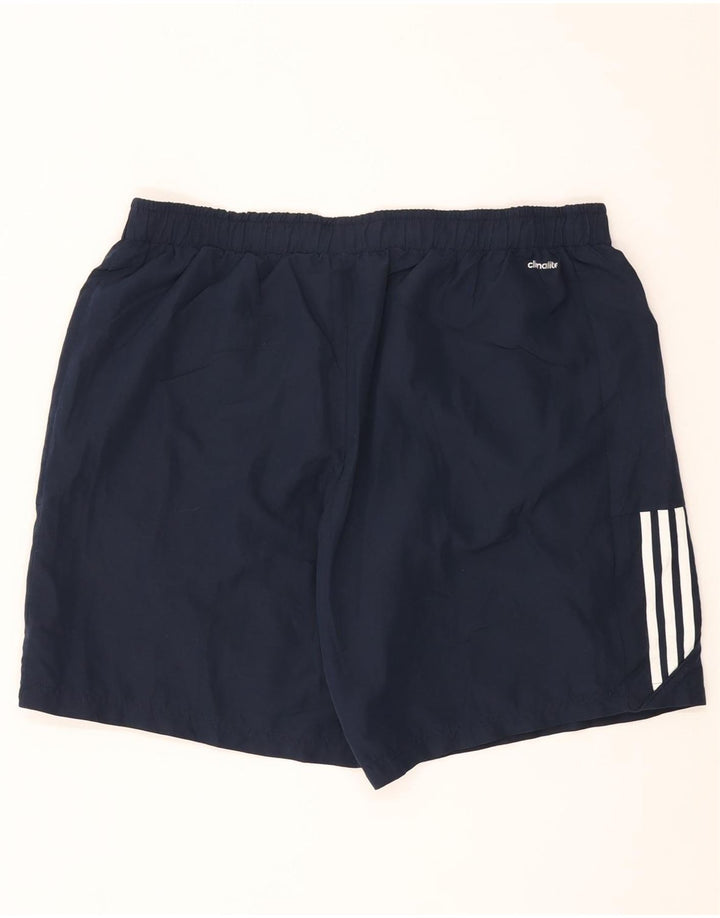 Adidas Mens Climalite Sport Shorts 2XL Navy Blue Polyester