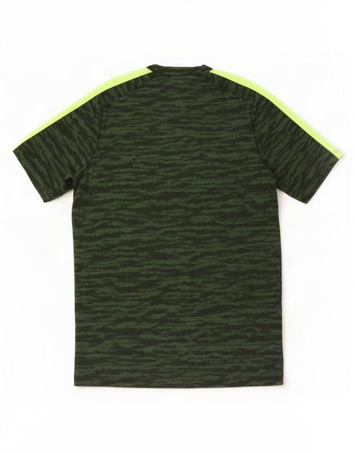 Мужская футболка Nike Dri Fit, верх, средний зеленый камуфляжный полиэстер