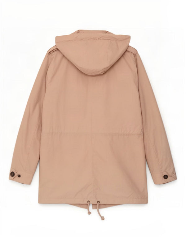 Marks & Spencer Chaqueta Parka Militar con Capucha para Mujer UK 40 Medium Pink