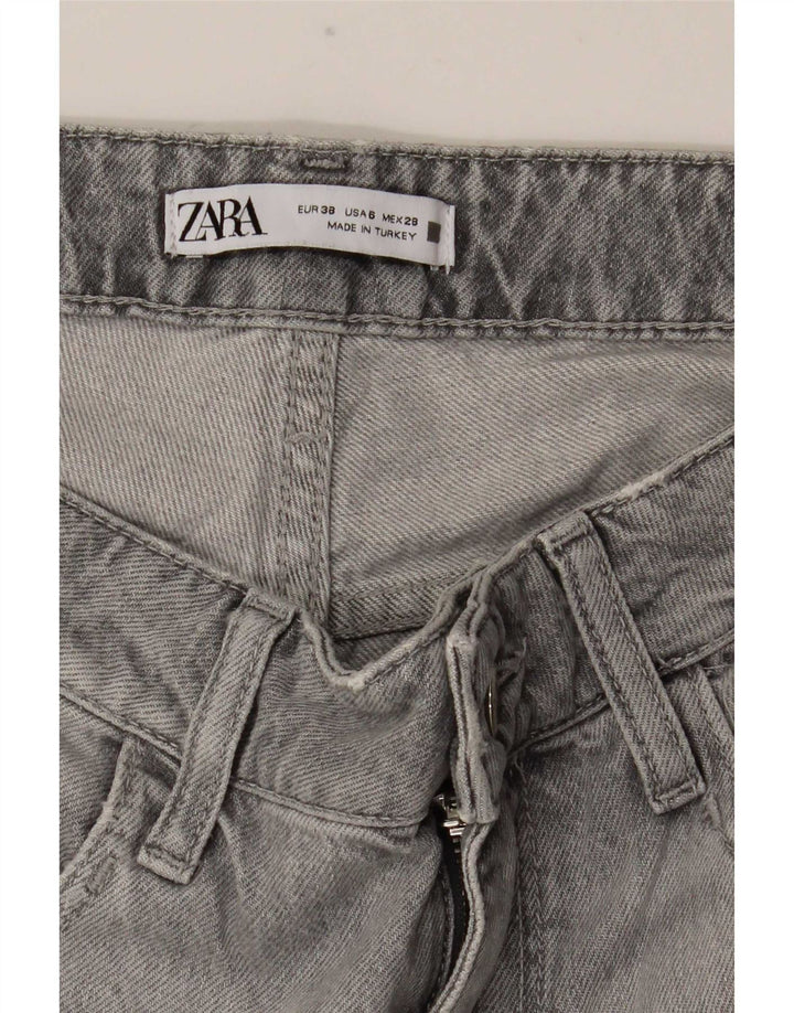 Zara Womens Straight Jeans EU 38 Small W28 L30 Grey