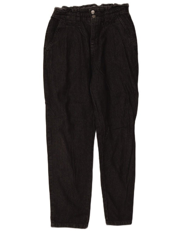 Jeans affusolati a vita alta per ragazze Benetton 13-14 anni 3XL W28 L27 Nero