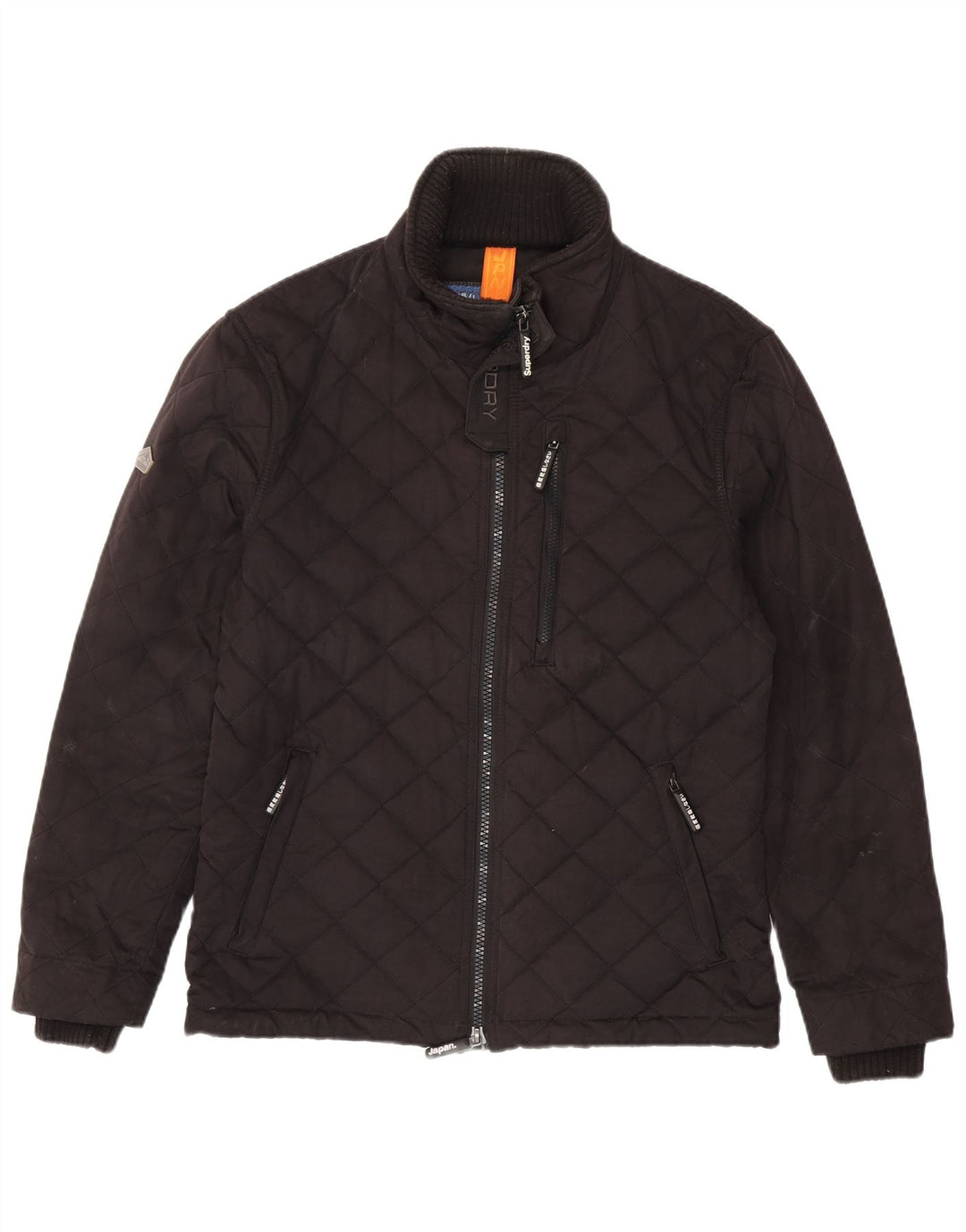 Superdry Herren The Windhiker Steppjacke UK 42 XL Schwarz Polyester