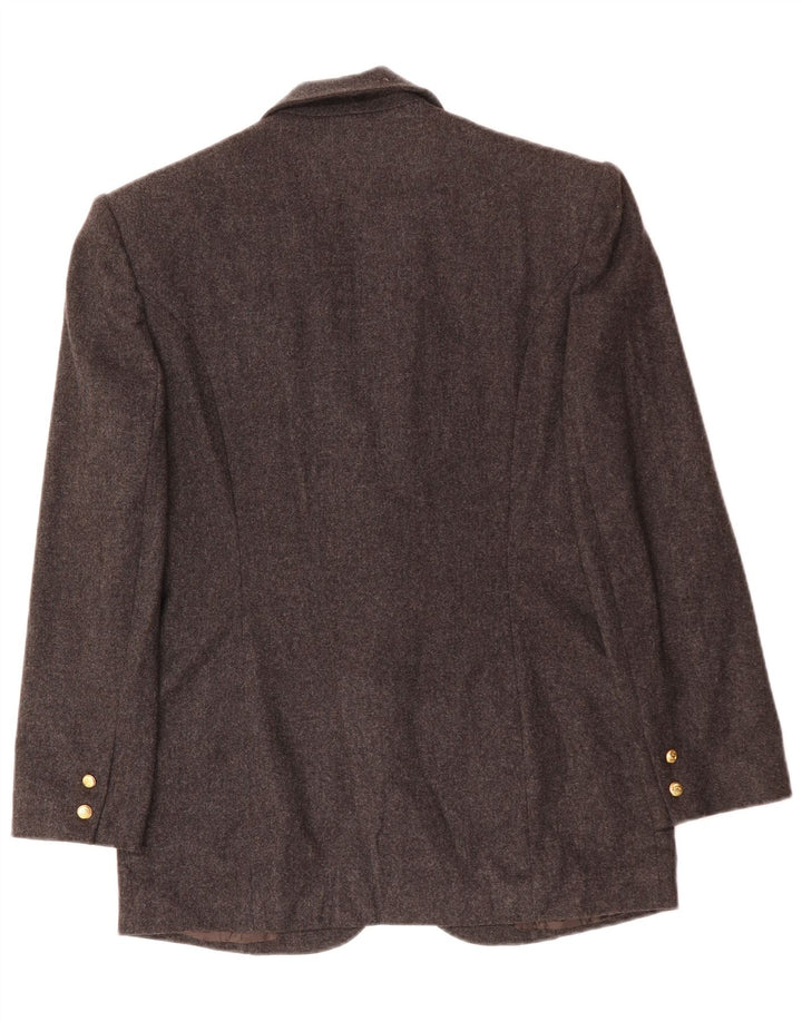 LES COPAINS Womens 2 Button Blazer Jacket UK 14 Medium Grey