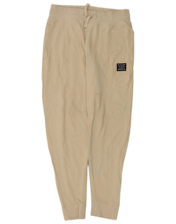 The Stronghold Mens Tracksuit Trousers Joggers Medium Beige Cotton
