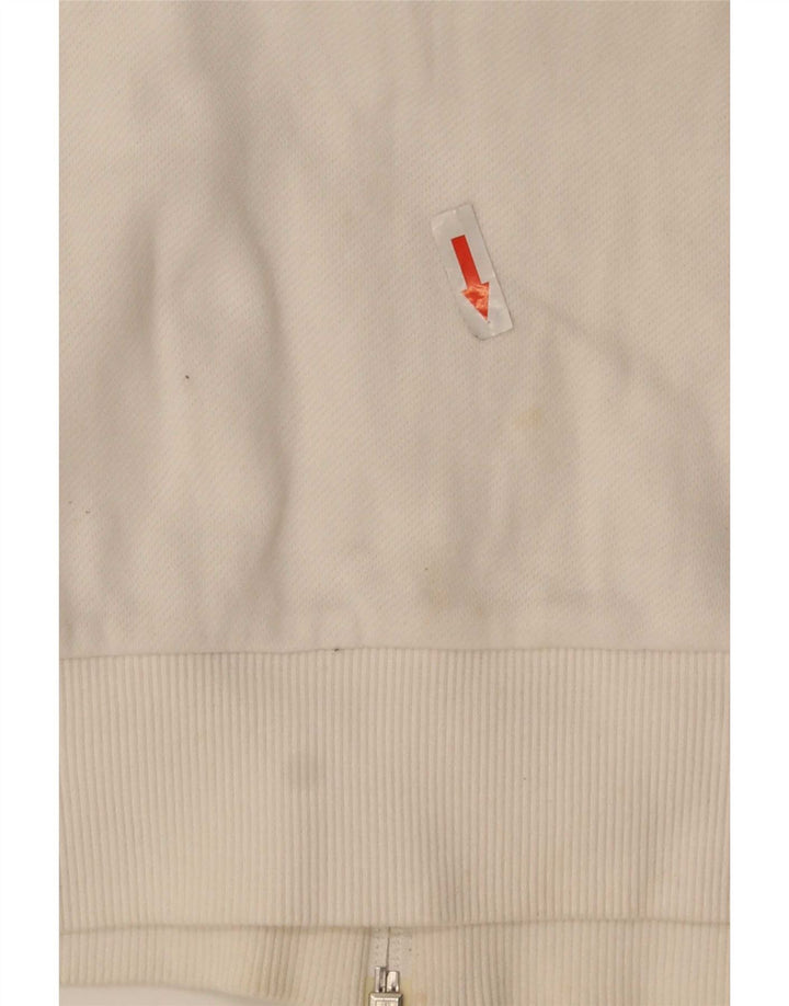 Puma Veste de survêtement pour homme en coton color block Large Blanc