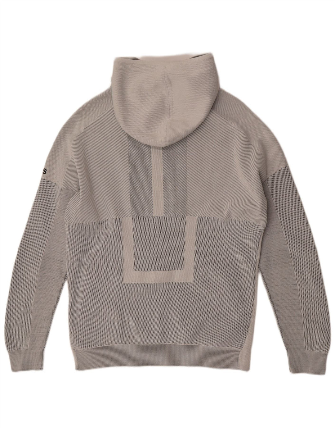ADIDAS Hættetrøje med lynlås til mænd mellemgrå nålestribe