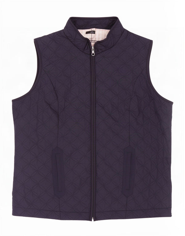 Marks & Spencer Chaleco acolchado para mujer UK 18 XL Poliéster azul marino