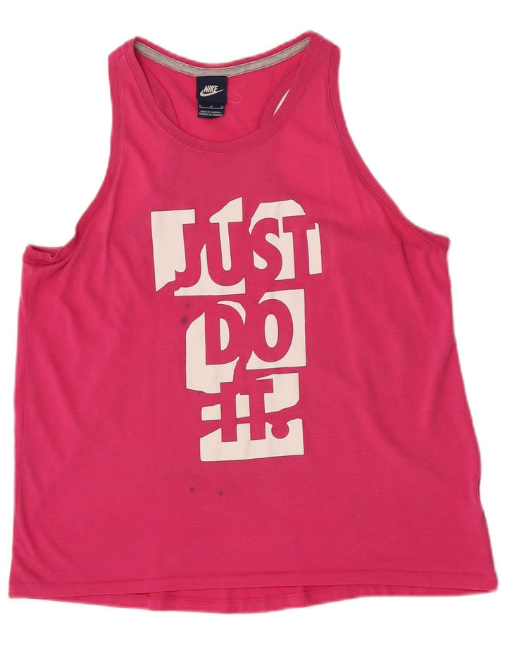 Nike Dame Grafisk Vest Top UK 14 Medium Pink