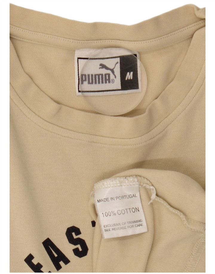Puma Herren-T-Shirt mit Grafik, mittelbeige Baumwolle