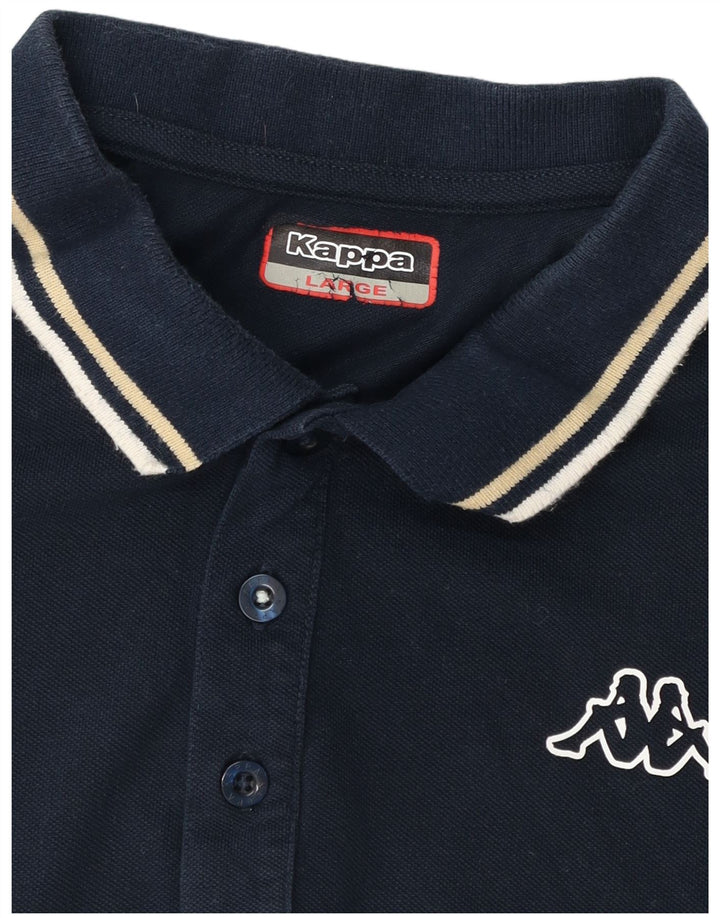 KAPPA Mens Polo Shirt Large Navy Blue